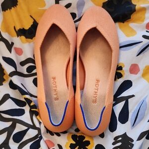 Rothy's Vibrant Tangerine Flats